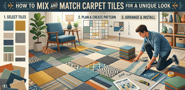 How to Mix and Match Carpet Tiles for a Unique Look